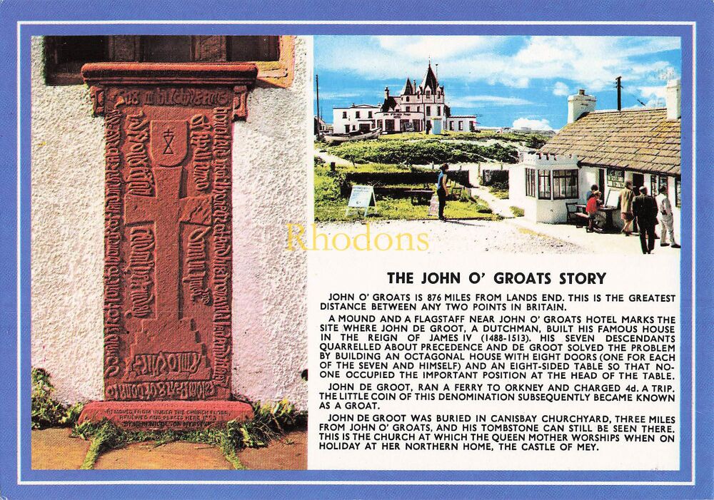 Scotland Postcard-The John O'Groats Story-Circa 1980s Whiteholme of Dundee Colour Photo PC
