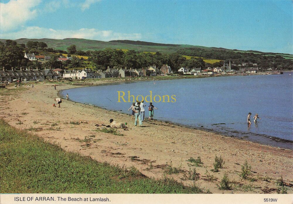 Scotland Postcard-Isle of Arran, The Beach At Lambash-Circa 1980s Whiteholme Colour Photo PC