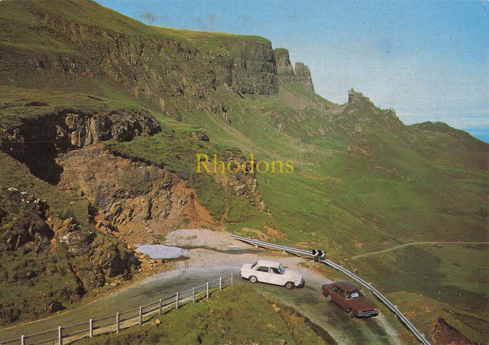 Scotland Postcard-Isle of Skye-Road and Hairpin Bend passing Through The Quiraing-J Arthur Dixon Colour Photo PC