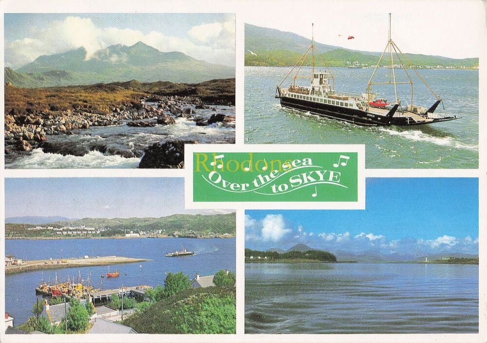 Scotland Postcard-Isle of Skye-Over The Sea To Skye -J Arthur Dixon Multiview Colour Photo PC