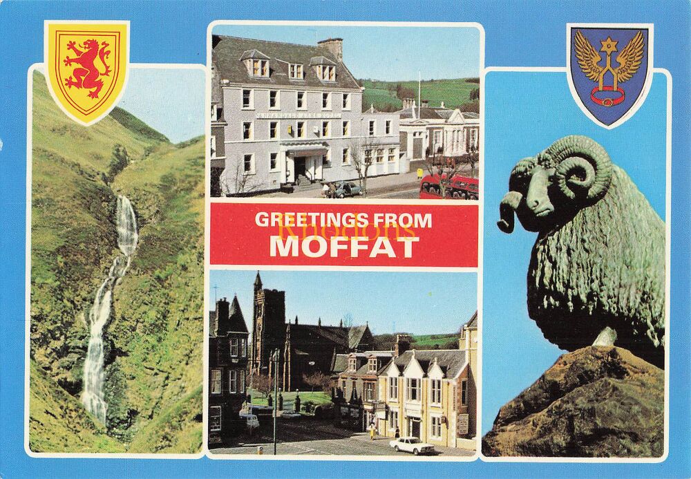 Scotland Postcard-Moffat, Dumfriesshire- Dennis & Sons Multiview Colour Photo PC