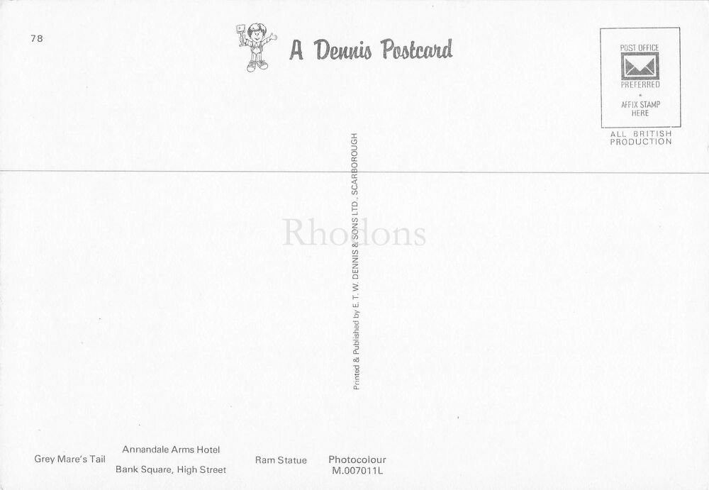 Scotland Postcard-Moffat, Dumfriesshire- Dennis & Sons Multiview Colour Photo PC