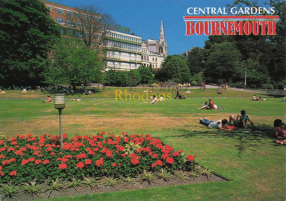 Dorset Postcard-Bournemouth, Central Gardens-John Hinde Studios PC