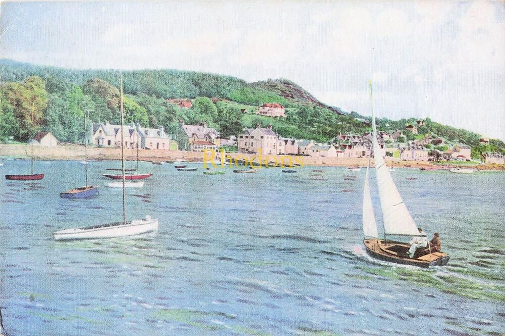Scotland Postcard-Kippford On The Solway, Kirkcudbrightshire, Dumfries & Galloway-Circa 1960s Bonnie Gallowa PC