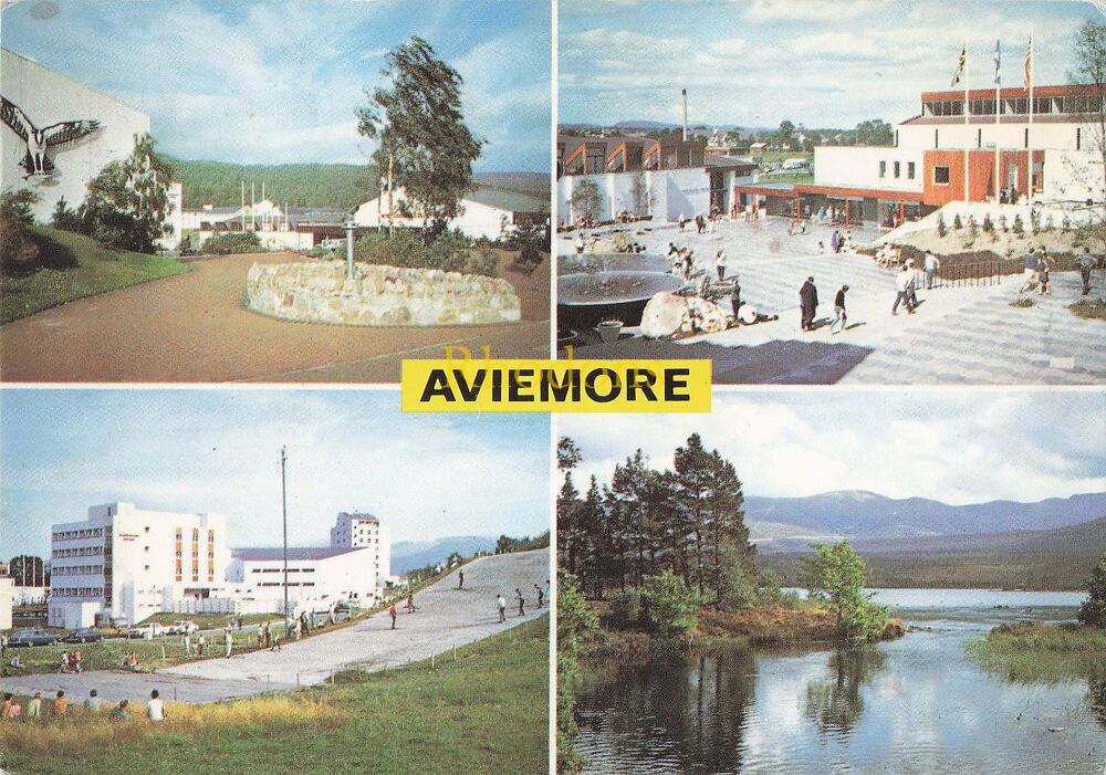Scotland Postcard-Aviemore, Scottish Highlands-Circa 1970s Multiview PC