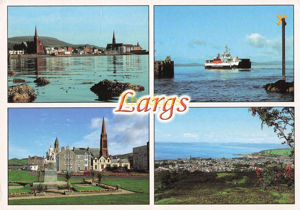 Scotland Postcard-Largs Multiview-Colour Photo PC by JBW Scotland