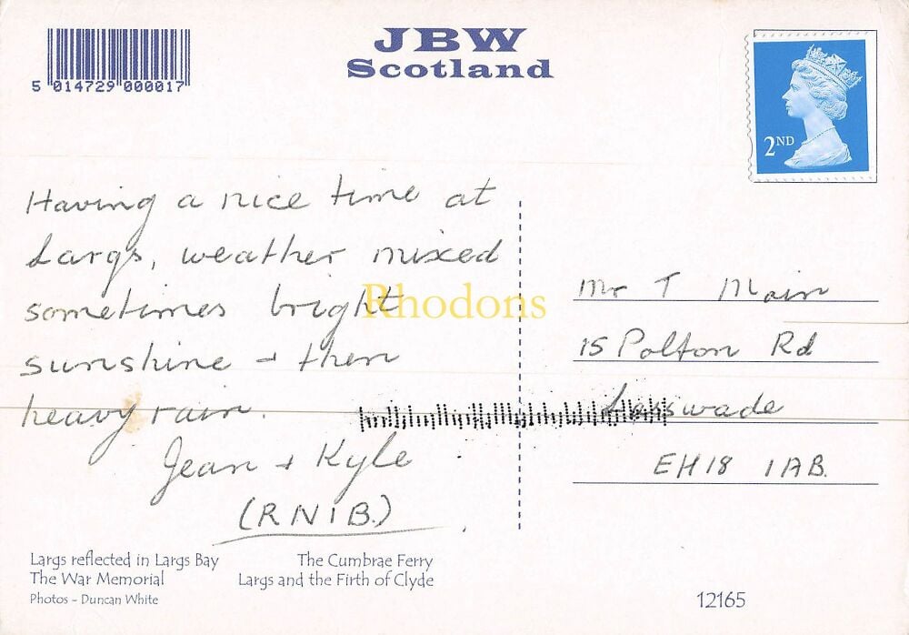 Scotland Postcard-Largs Multiview-Colour Photo PC by JBW Scotland