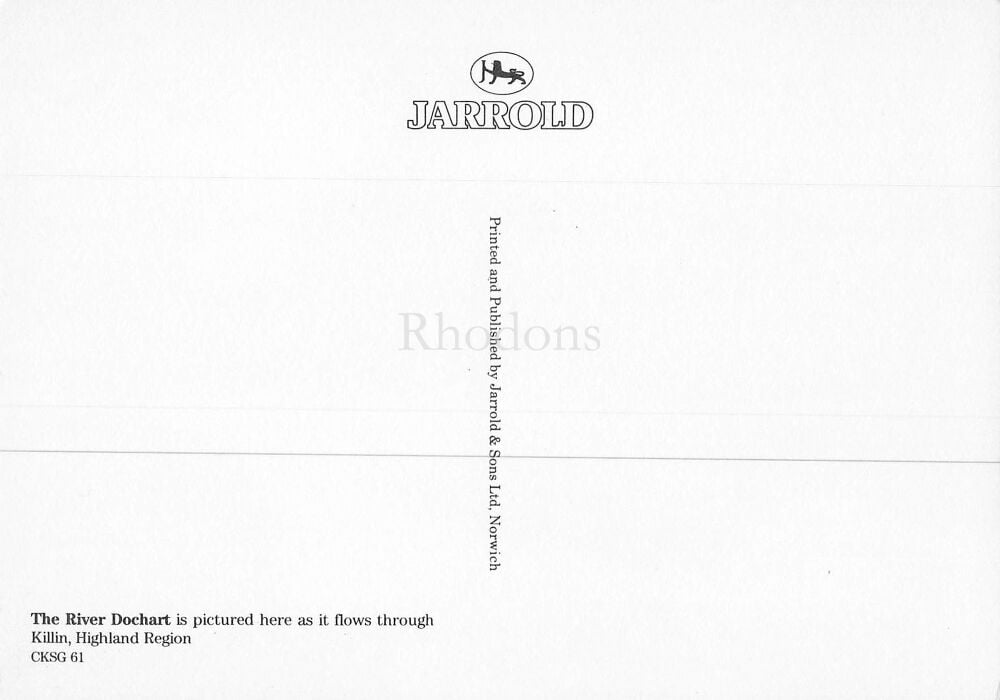 Scotland Postcard-The River Dochart Flowing Through Killin, Scottish Highlands-Jarrold Colour Photo PC