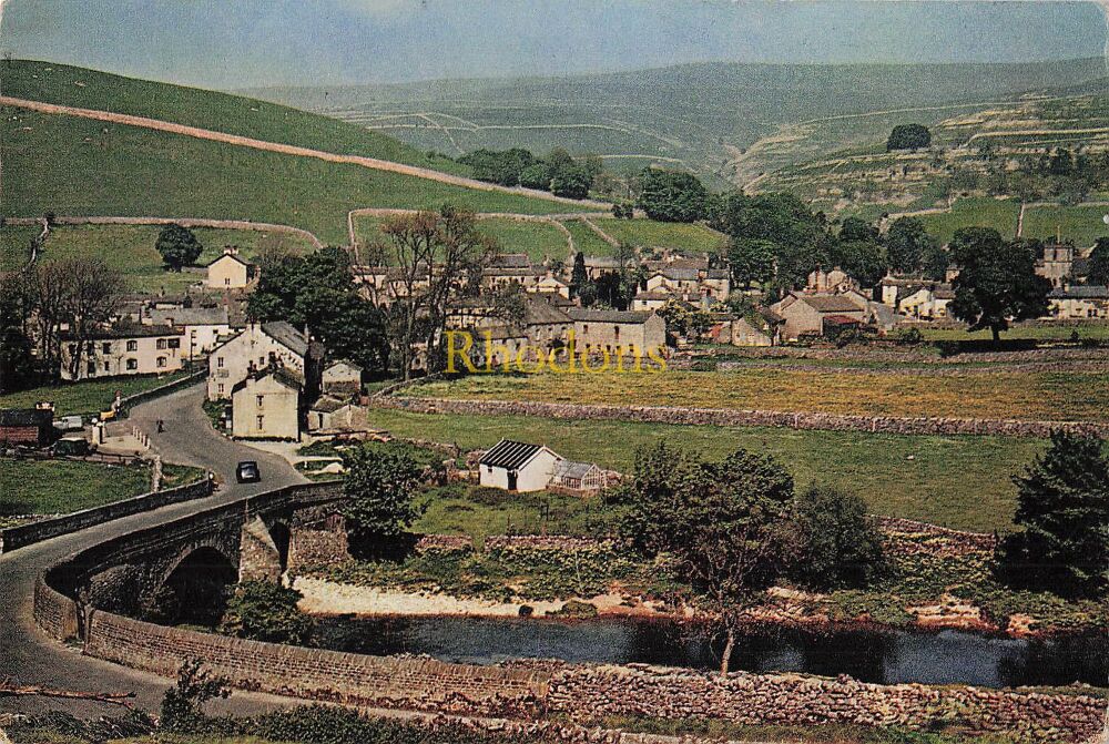 Yorkshire Postcard-Kettlewell, Upper Wharfedale, Yorks-J Arthur Dixon Natural Colour Photo PC