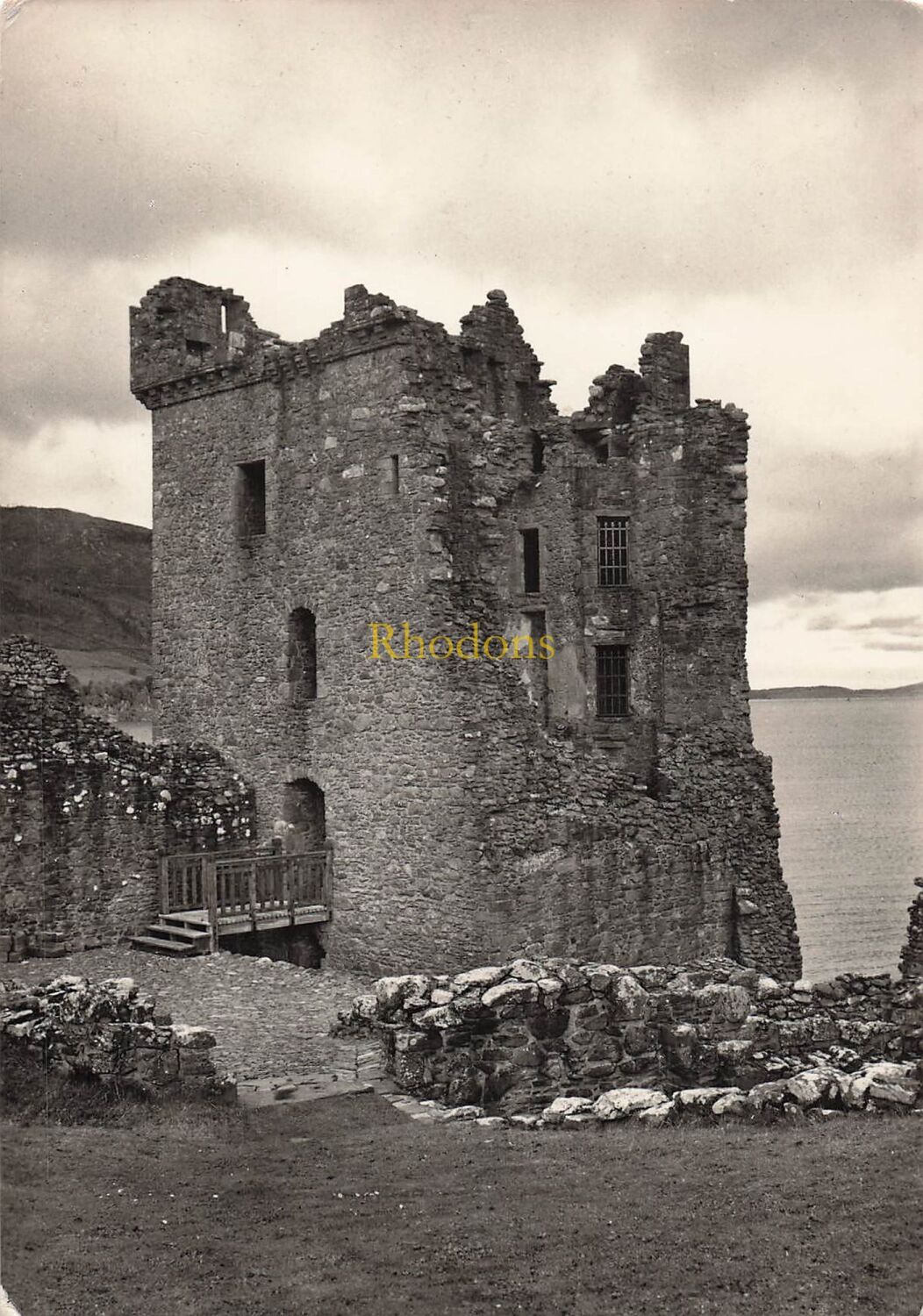 Scotland Postcard-Urquart Castle-Late 16thC Tower, Scottish Highlands RPPC