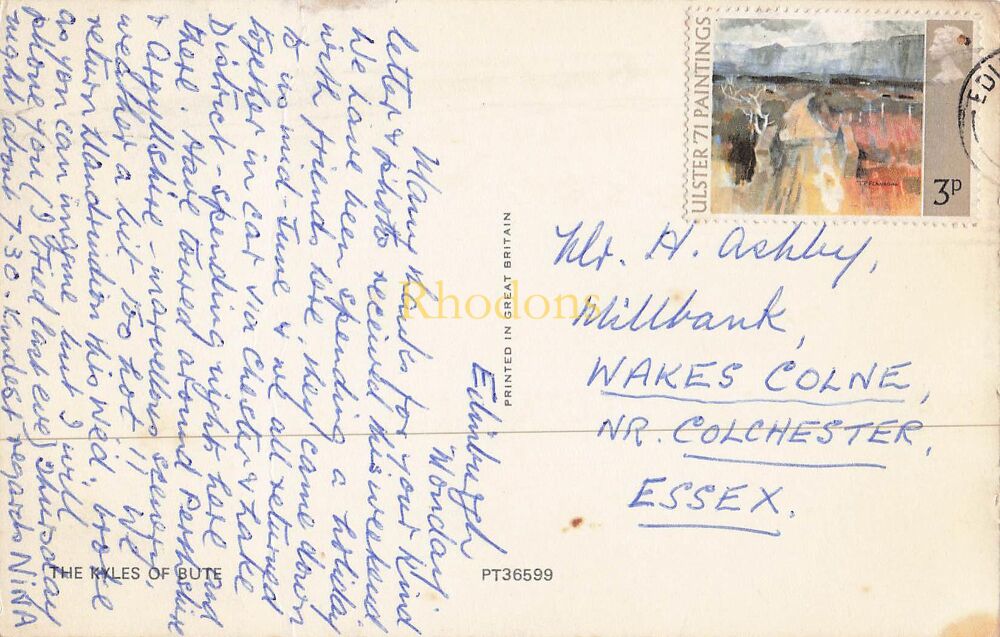 Scotland Postcard-The Kyles of Bute, Argyll & Bute-Colour Photo PC