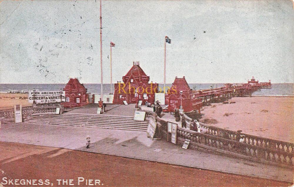 Genealogy Postcard-Mr Henry KEARSEY, Baring Arms, Baring Street, New North Road, Shoreditch, London-April 1919 | The Pier, Skegness