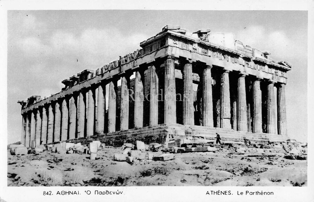 Greece Postcard-Athens, The Parthenon-Real Photo PC