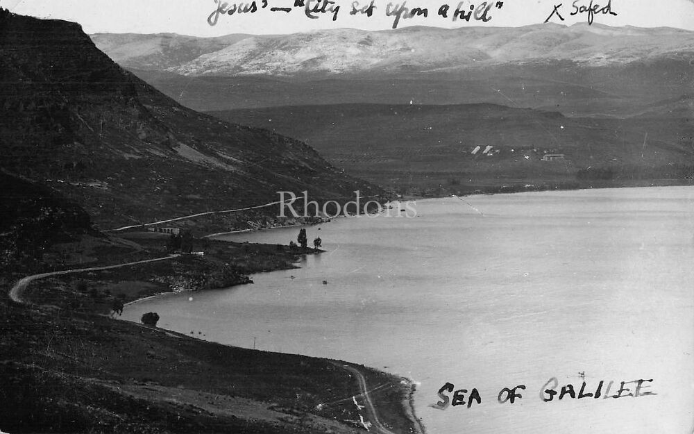 Palestine Postcard-Sea of Galilee-Early 20thC Real Photo PC