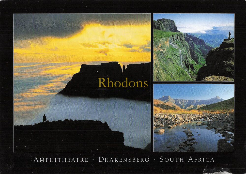 South Africa Postcard-Amphitheatre, Drakensberg RSA-Colour Multiview PC
