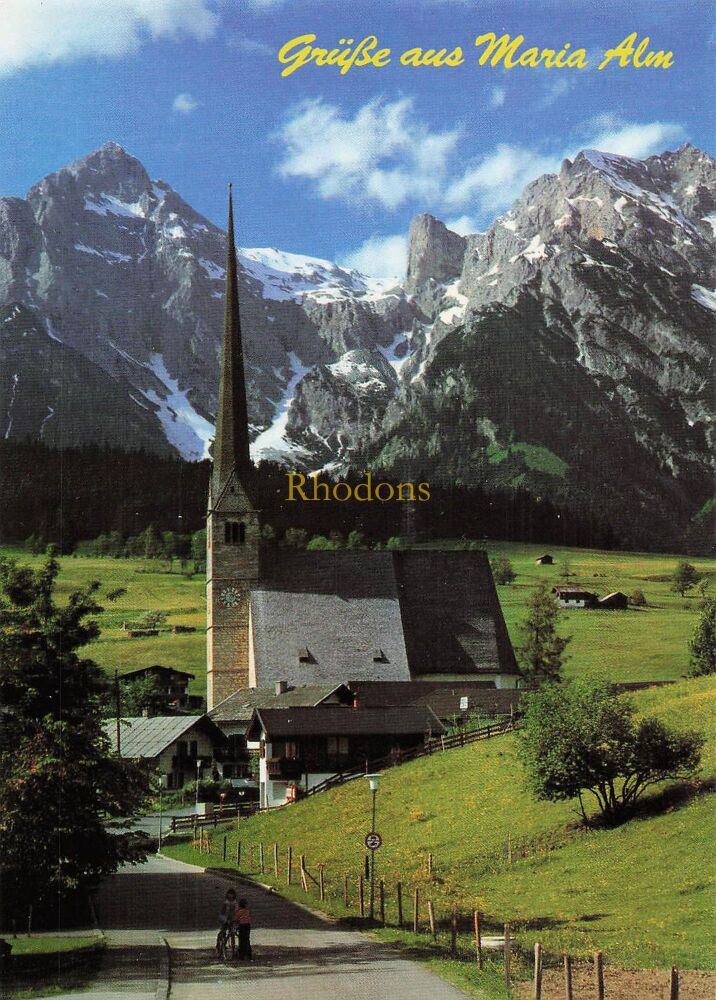 Austria Postcard-Greetings From Maria Alm am Steinenen Meer, Austria-Circa 1990s Colour Photo PC