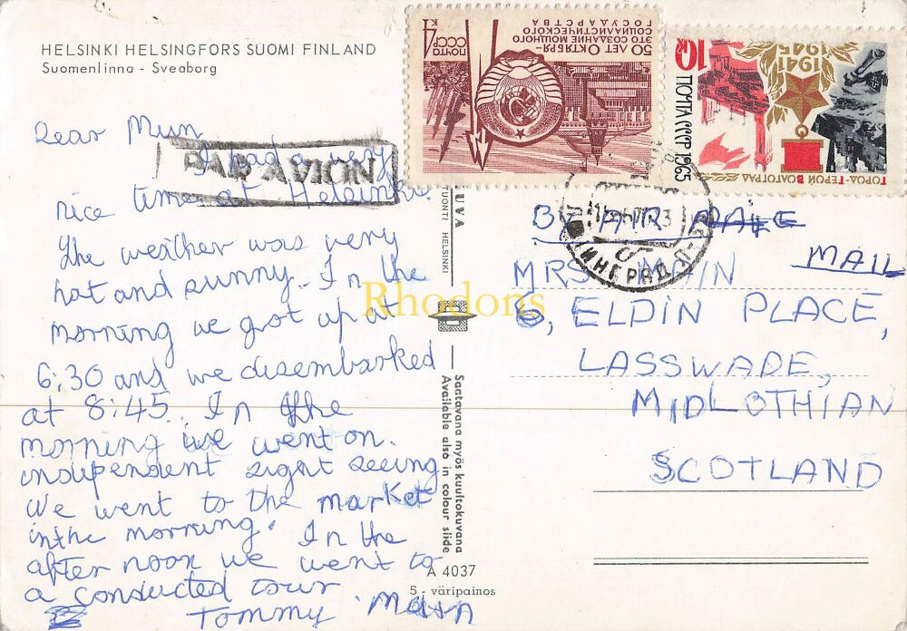 Finland Postcard-Helsinki Multiview Postcard