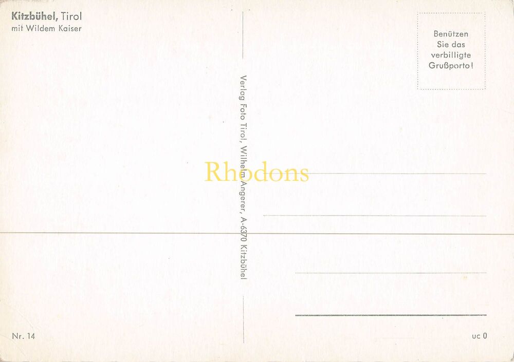 Austria Postcard-Kitzbuhel, Tirol-Colour Photo View PC