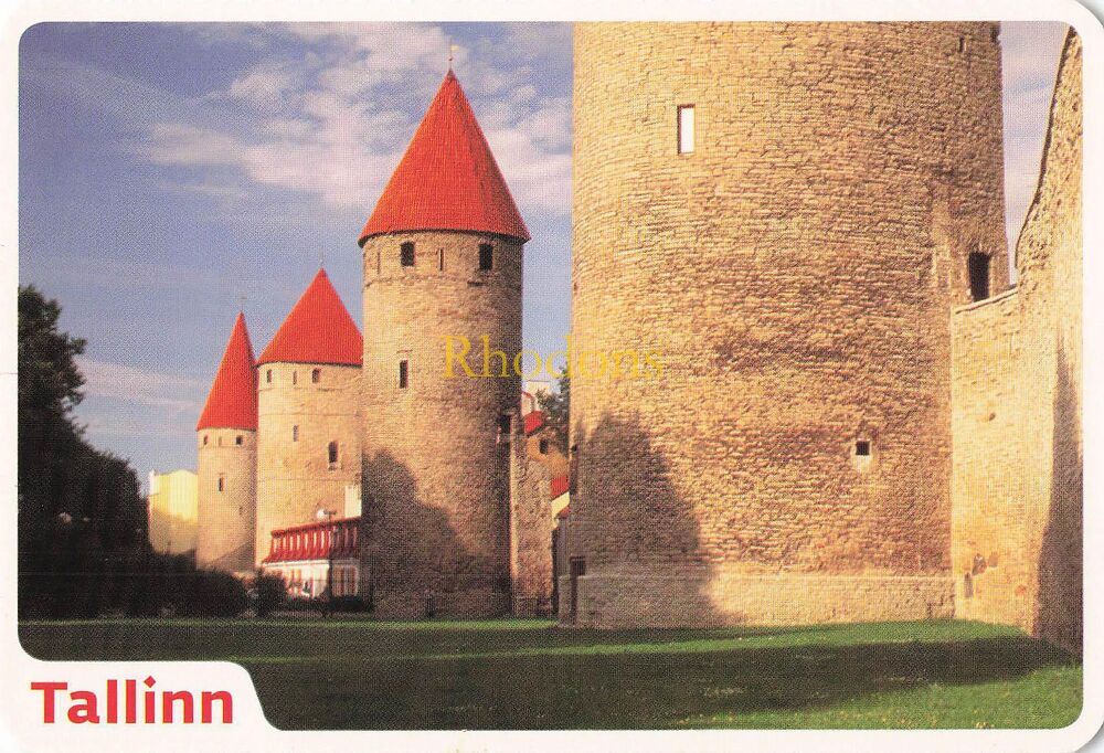 Estonia Postcard-Tallinn-The Town Wall-Colour Photo PC