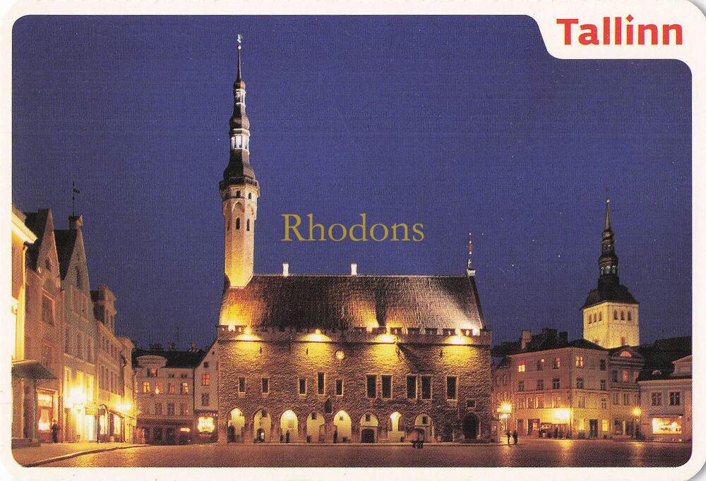 Estonia Postcard-Tallinn-The Town Hall-Colour Photo PC