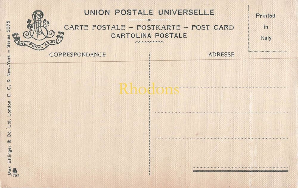 Italy Postcard-Venice-Watercolour View of Buildings and Gondola-Max Ettlinger & Co Ltd