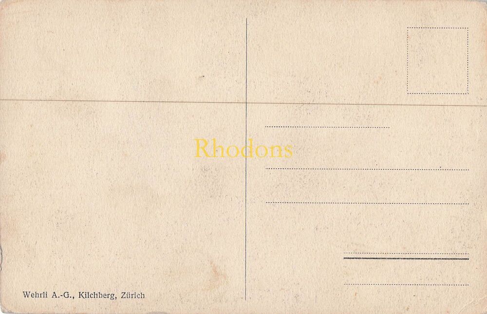 Switzerland Postcard-Zurich and The Alps-Early 1900s PC