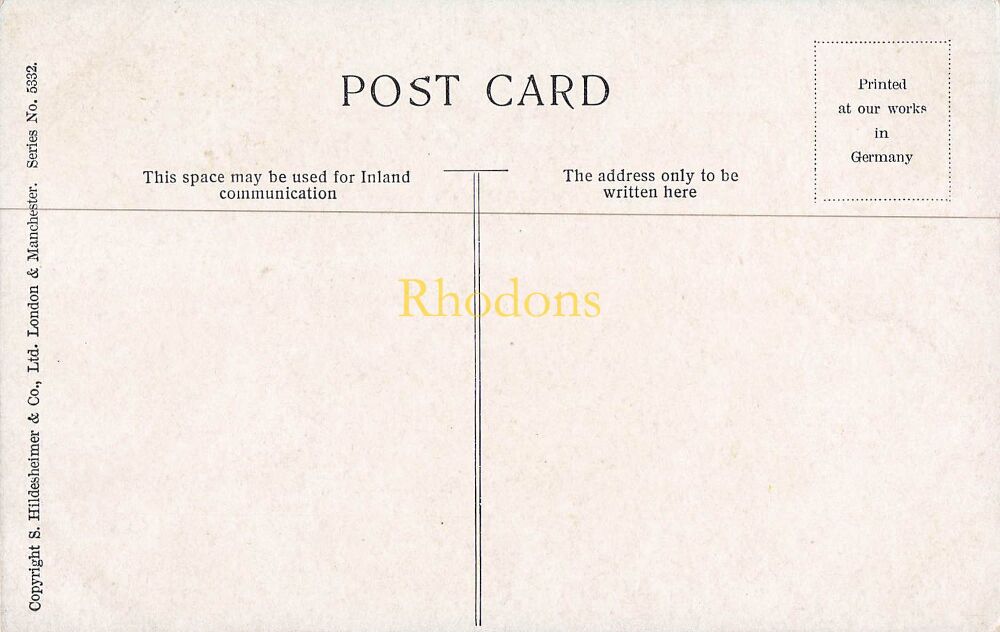 Holland Postcards-Amsterdam, The Netherlands, Early 1900s S Hildesheimer Series No 5332 PC