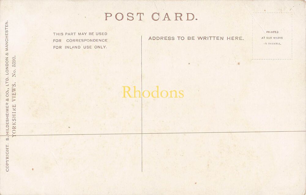 Yorkshire Postcard-Bow Fell, Yorks-Vintage Hildersheimer Yorkshire Views Series No 5390 PC