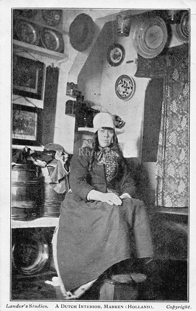 Holland Postcard-A Dutch Interior, Marken, Holland-Landors Studios PC