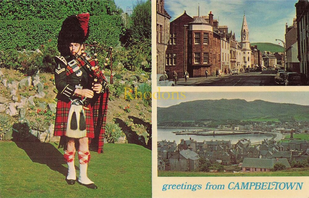 Scotland Postcard-Campbelltown, Argyll and Bute-Circa 1980s Multiview PC
