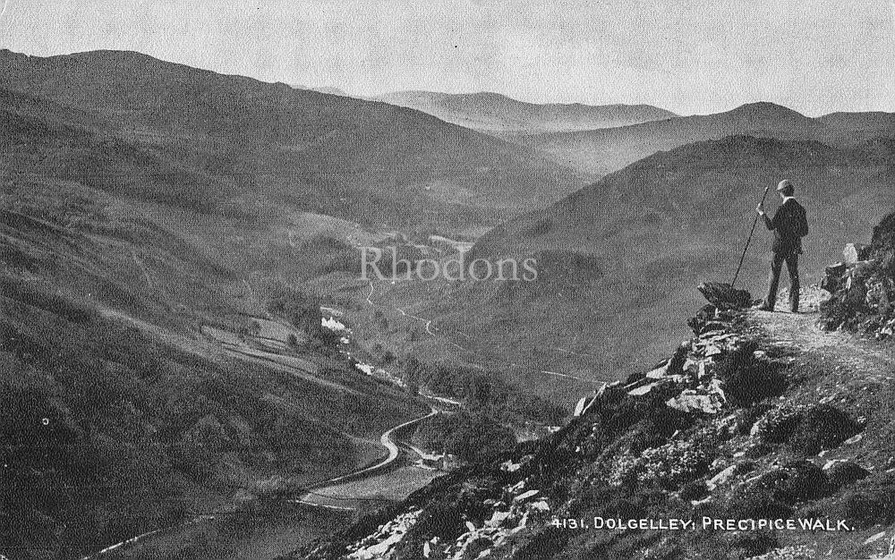 Genealogy Postcard-Mr E RUDLAND, Bourne Street, Eastbourne, Sussex, April 1922 | Dolgelly Precipice Walk PC