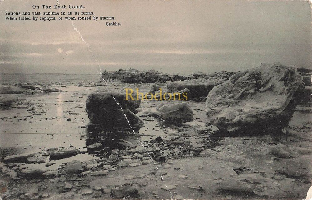 Genealogy Postcard-Miss ARNOLD, Riviera, Sandgate, Folkstone, Kent, October 1905