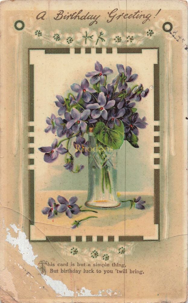 Genealogy Postcard-Mrs L RAWLINS, Wallington, Surrey, October 1911
