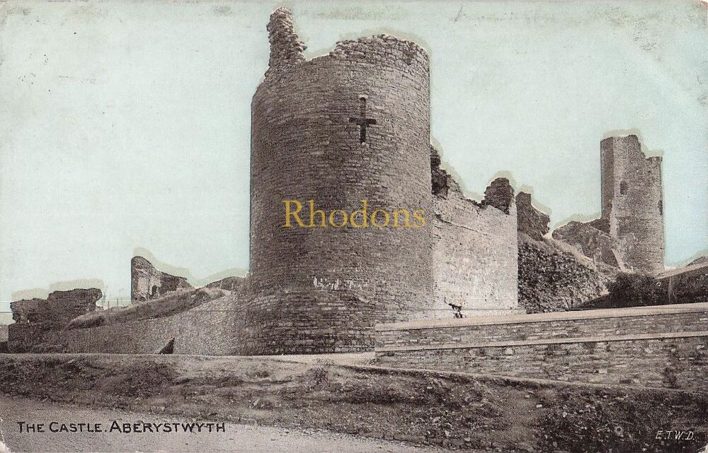 Genealogy Postcard-Mrs RUDLAND, Adelaide Road, Leyton, London July 1905 | The Castle, Aberystwyth-Dainty Series PC