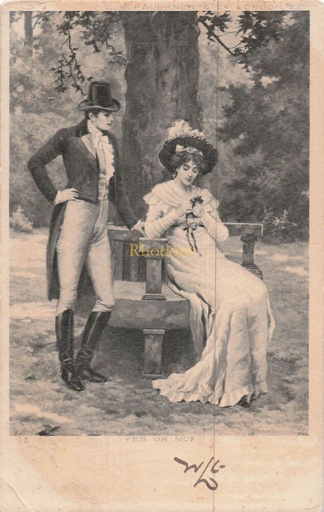 Genealogy Postcard-Mrs Laura BARRETT, Clifton, Vicarage Road, Teddington, Middlesex, 1904