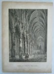Antique Print of Kirkwall Cathedral, Scotland By John Godfrey, R W Billings