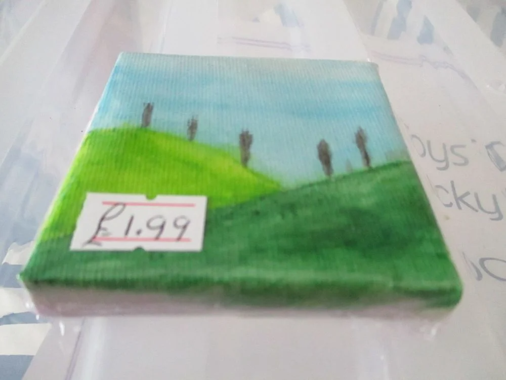 Two Hills with Trees - 7cm Box Frame Canvas - JGPaws