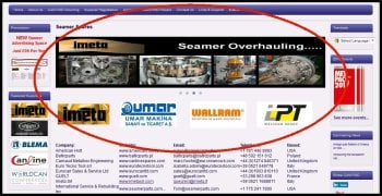 advertising banner home page highlighted
