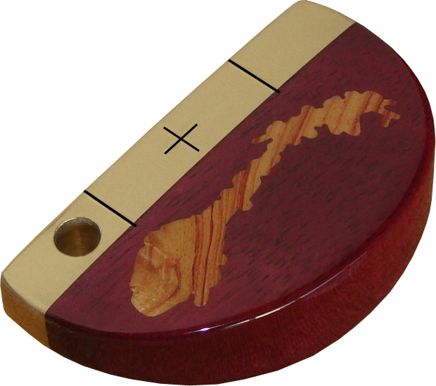 National putter Norway Purpleheart 