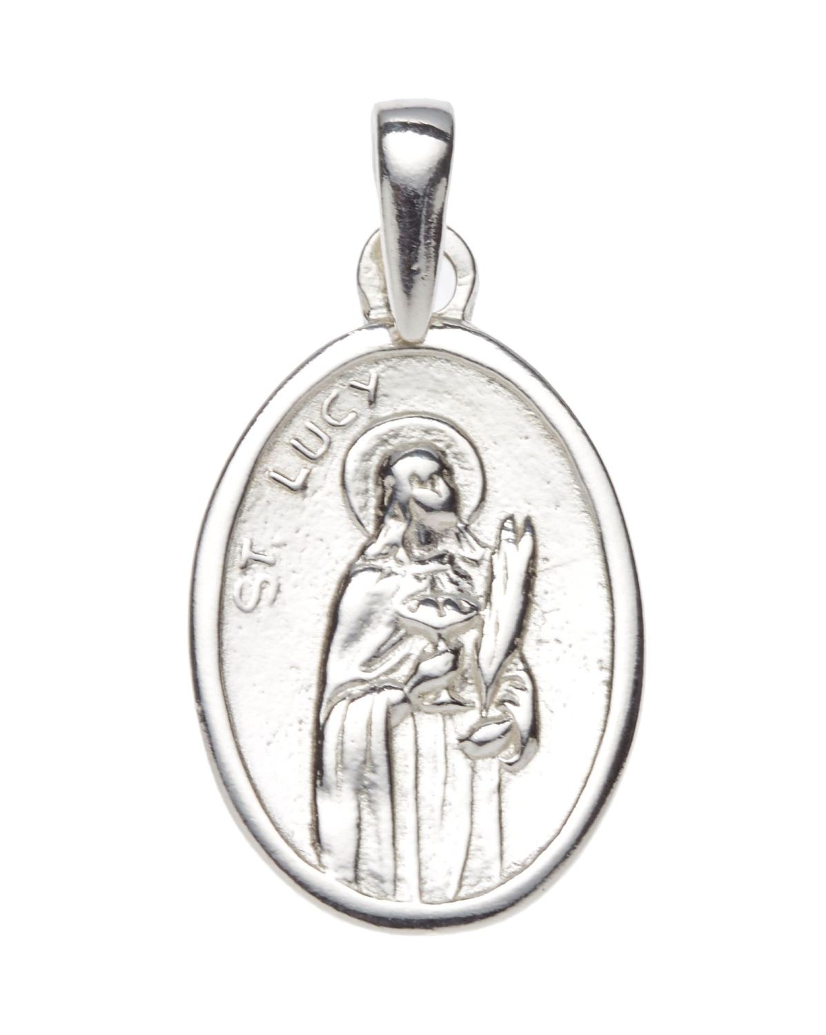 Saint Lucy Sterling Silver Medal