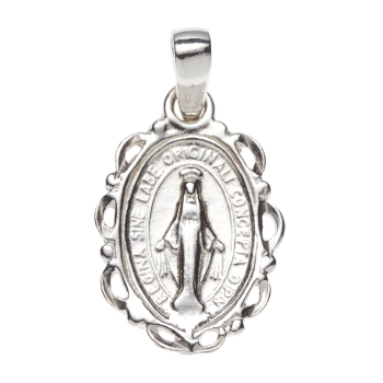 17mm Silver Miraculous Medal