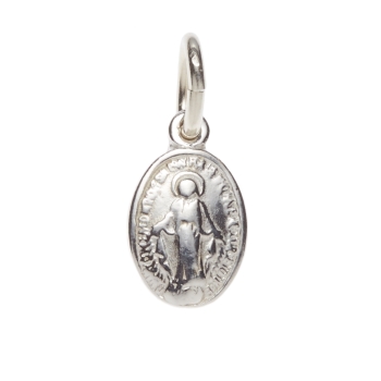 08mm tiny Silver Miraculous Medal
