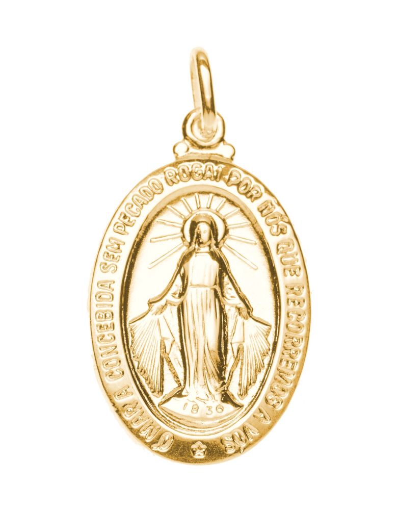 Large 9ct Gold Miraculous Medal