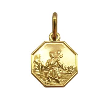 12mm 9ct St Christopher