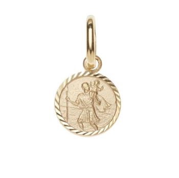 12mm 9ct St Christopher