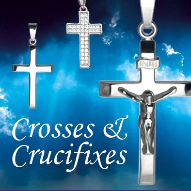 Sterling Silver  and Gold Crosses and Crucifixes