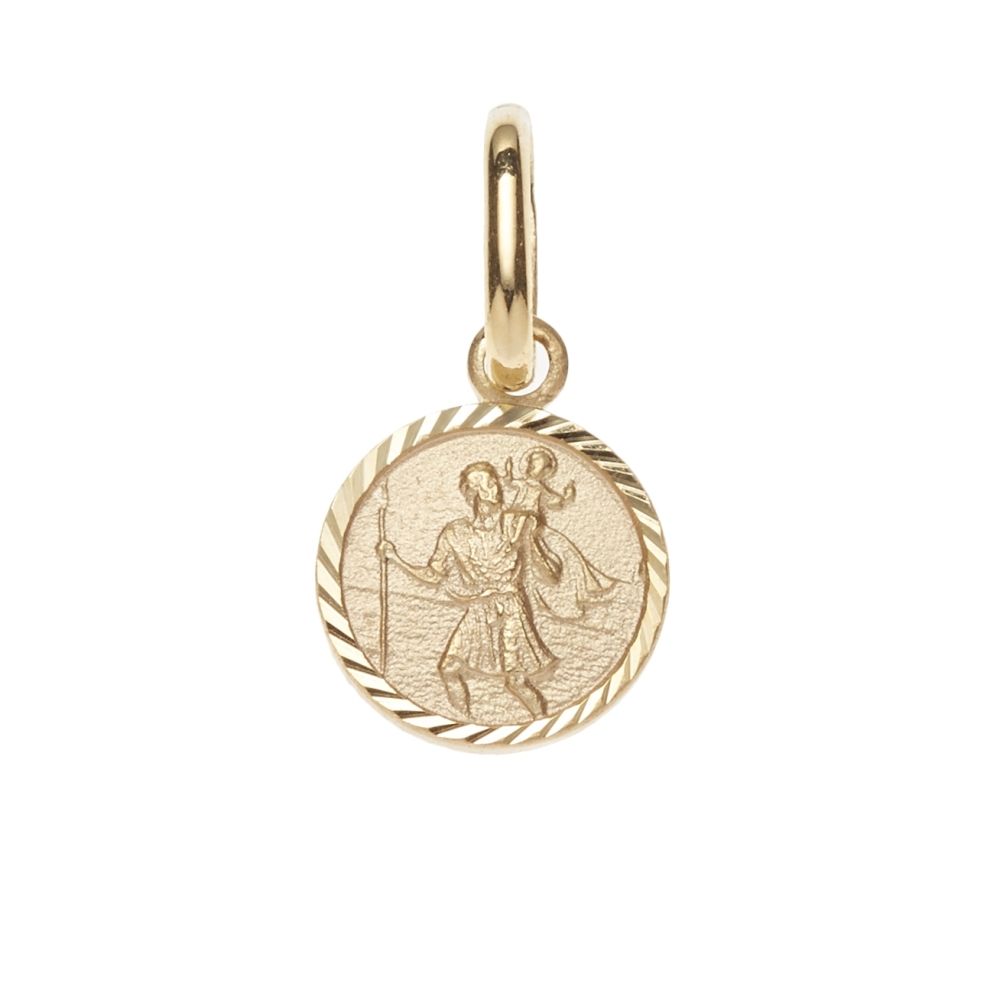 08mm 9ct Gold St Christopher