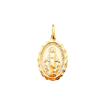 15mm 9ct Gold Miraculous Medal