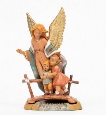 Guardian Angel with girl and boy 18cm 