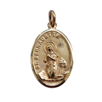 9ct Gold St Bernadette